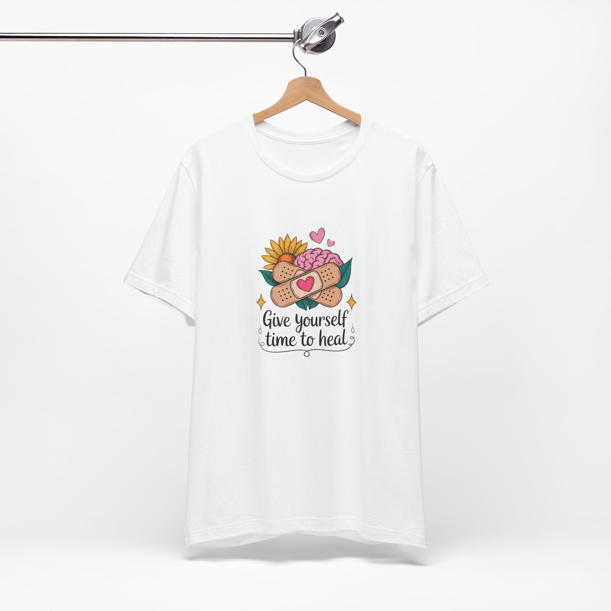 Give Yourself Time to Heal T-Shirt — Self-Care Graphic Tee