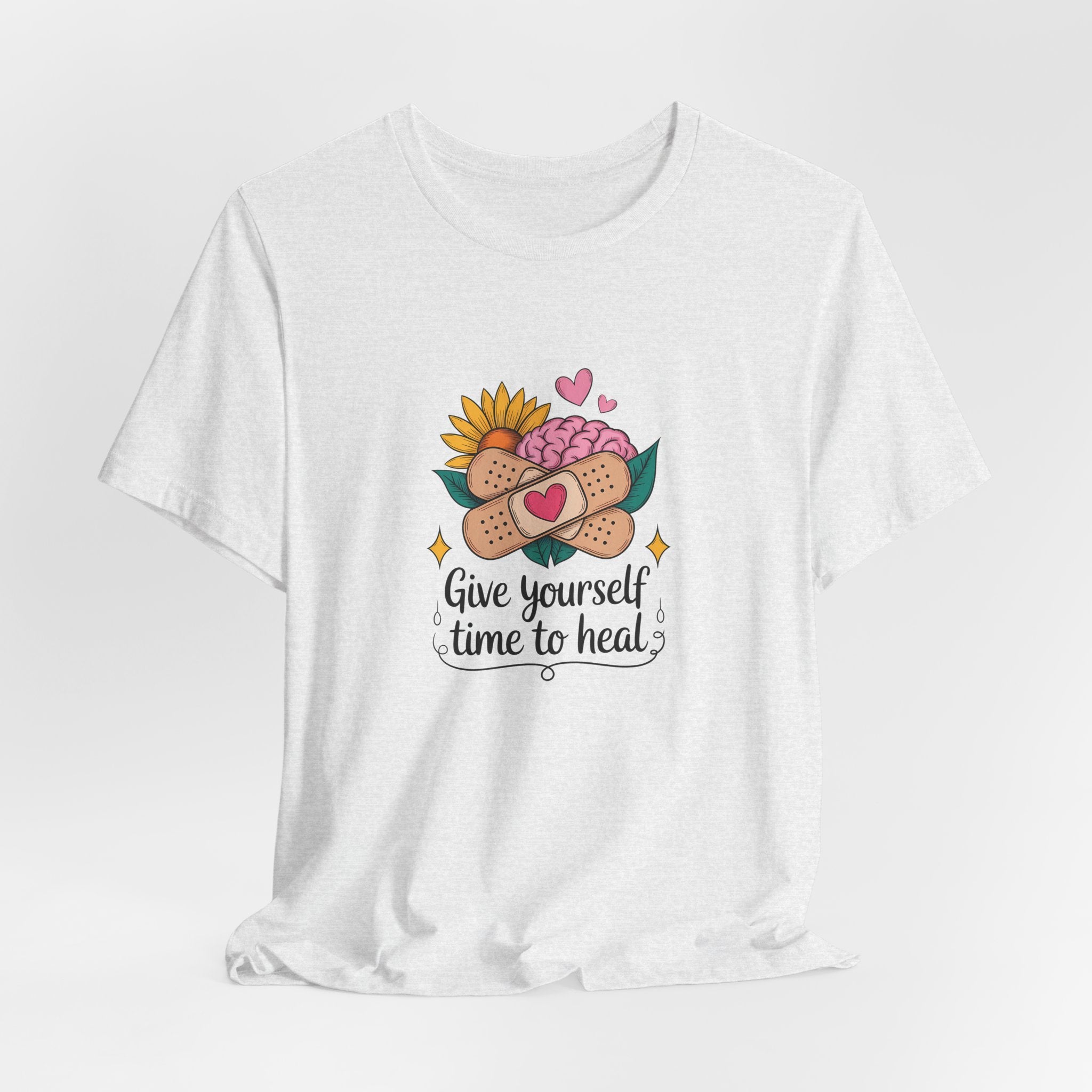 Give Yourself Time to Heal T-Shirt — Self-Care Graphic Tee