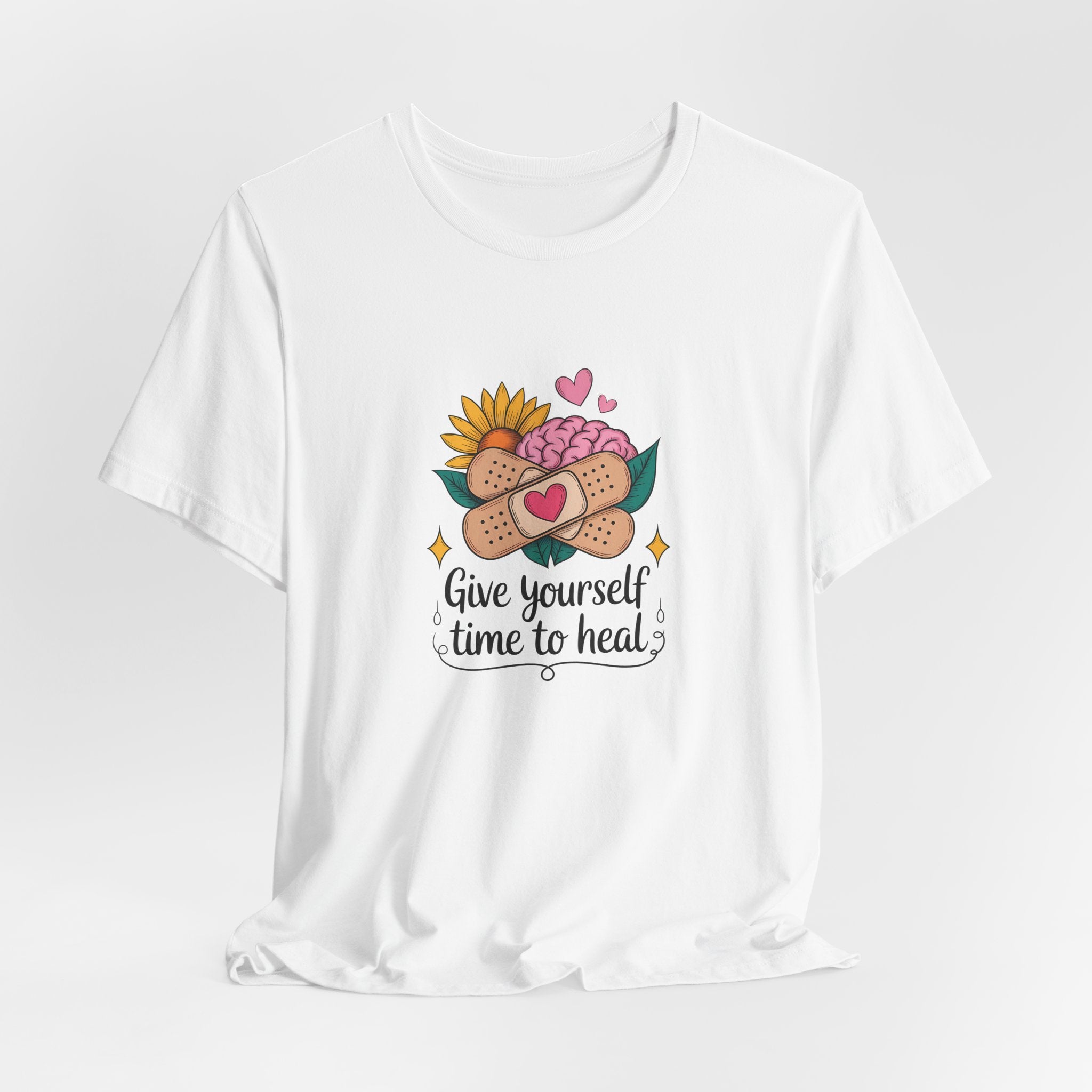 Give Yourself Time to Heal T-Shirt — Self-Care Graphic Tee