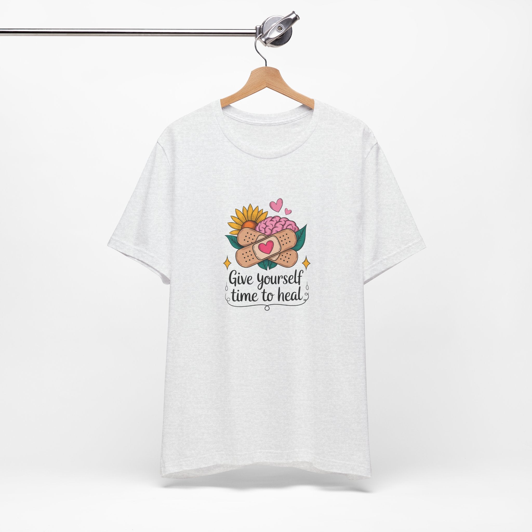Give Yourself Time to Heal T-Shirt — Self-Care Graphic Tee