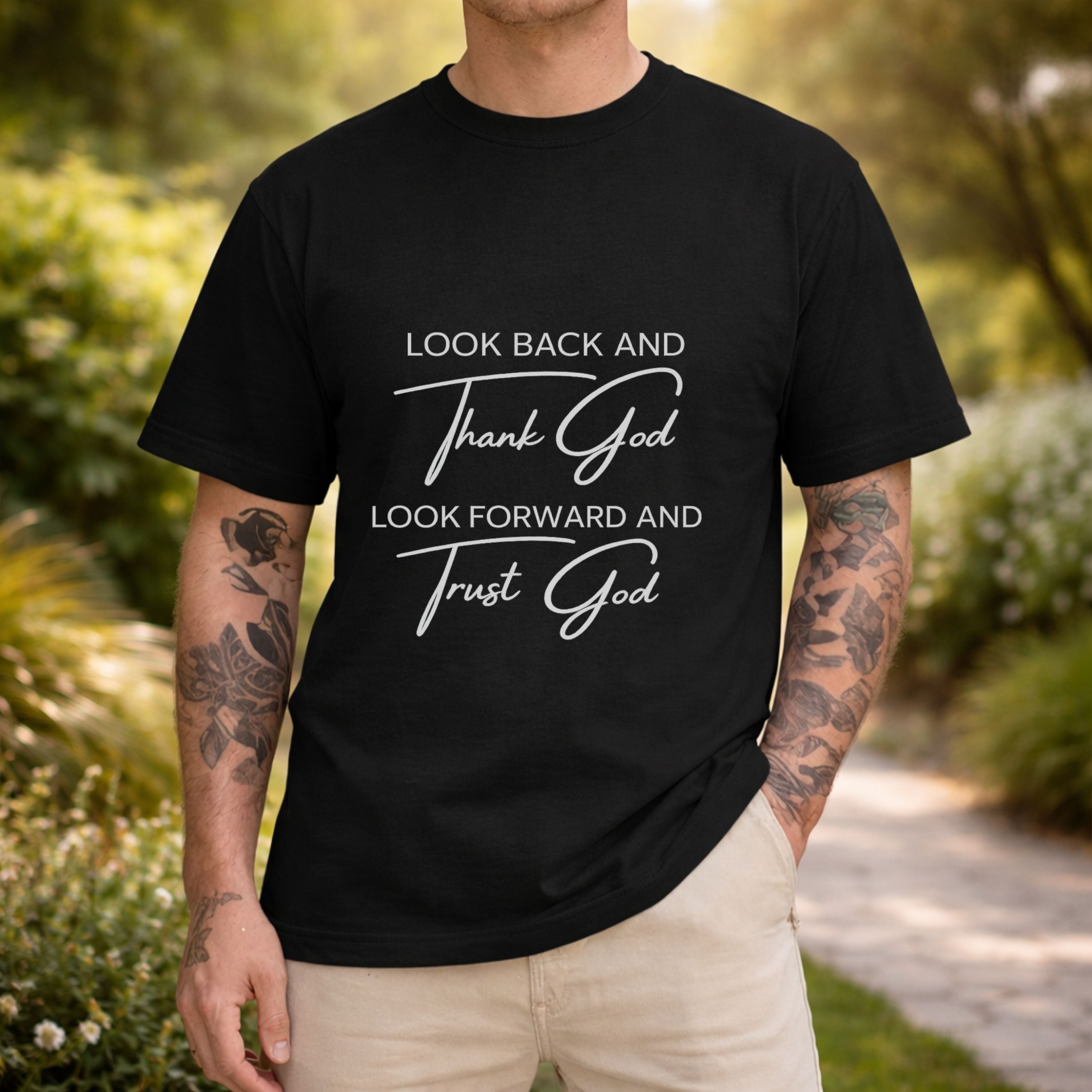 Christian T-Shirt - "Without God I Am Nothing" Faith Tee (Gender-Neutral Fit)