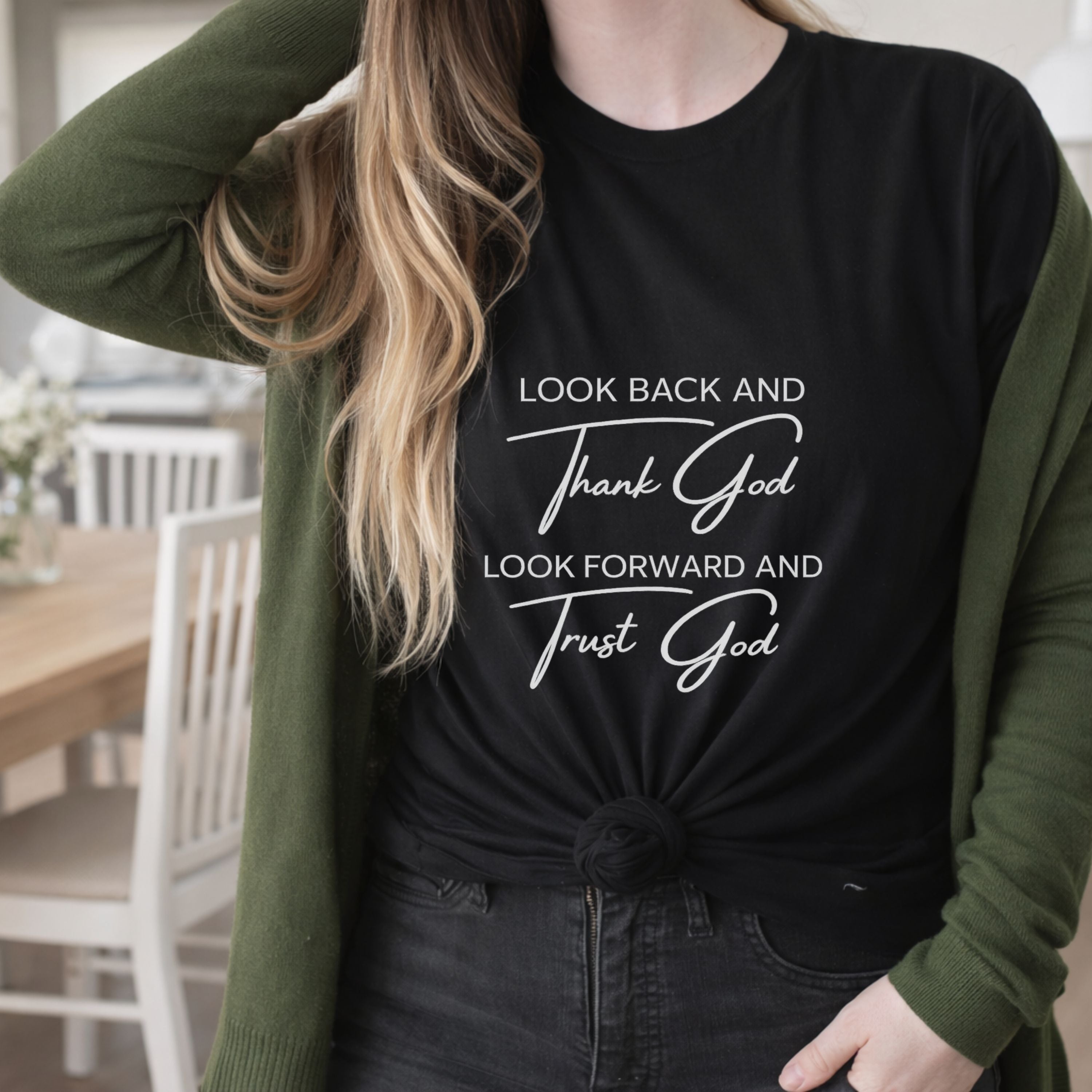 Christian T-Shirt - "Without God I Am Nothing" Faith Tee (Gender-Neutral Fit)