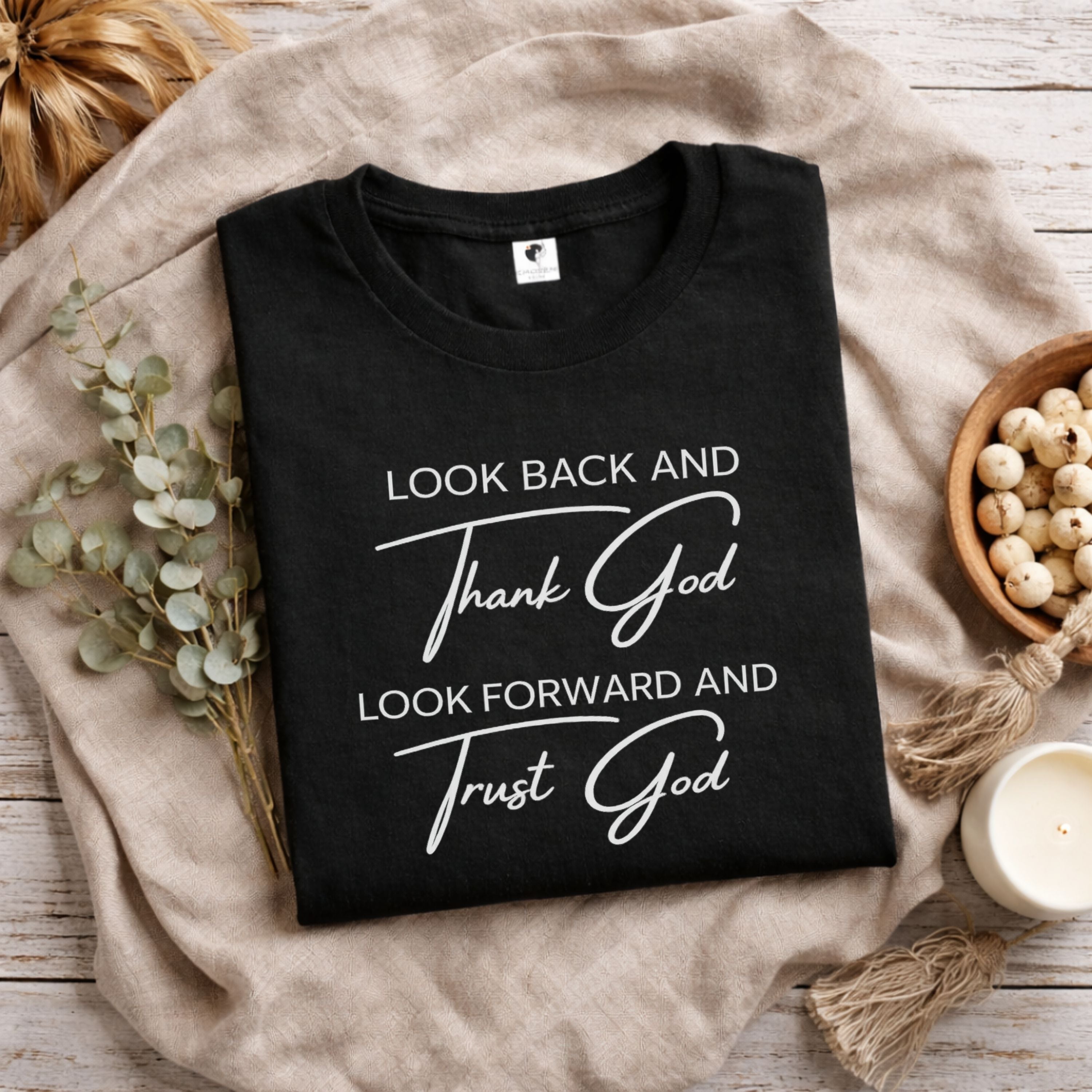 Christian T-Shirt - "Without God I Am Nothing" Faith Tee (Gender-Neutral Fit)