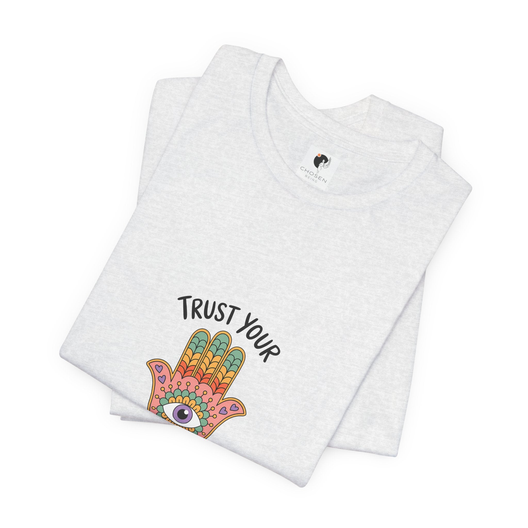 Trust Your Intuition Hamsa T-Shirt – Spiritual Boho Tee