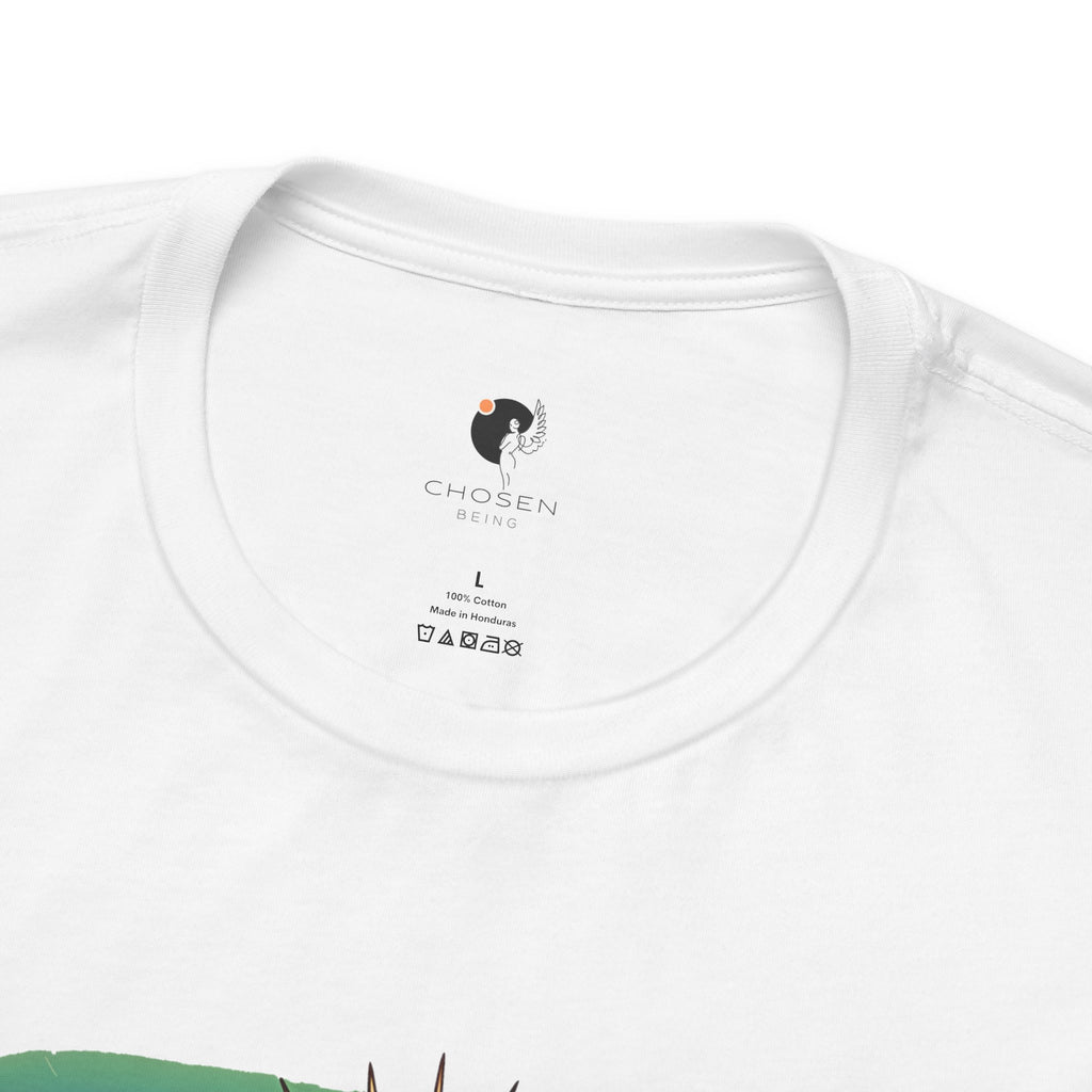 Trust the Universe Tee — Psychedelic Cosmic Portrait T-Shirt