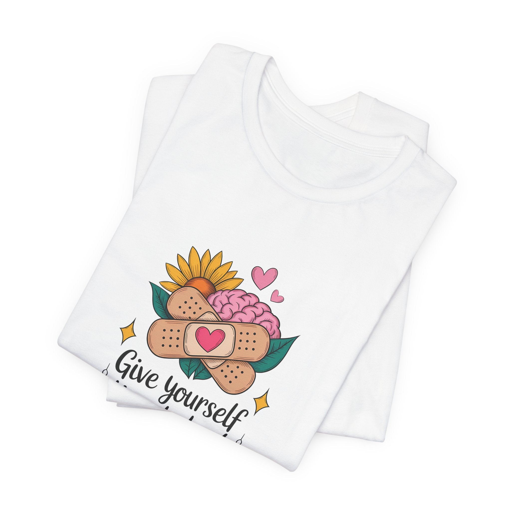 Give Yourself Time to Heal T-Shirt — Self-Care Graphic Tee