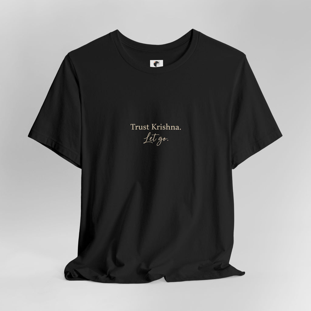 Trust Krishna Tee — Minimal Spiritual Yoga Shirt
