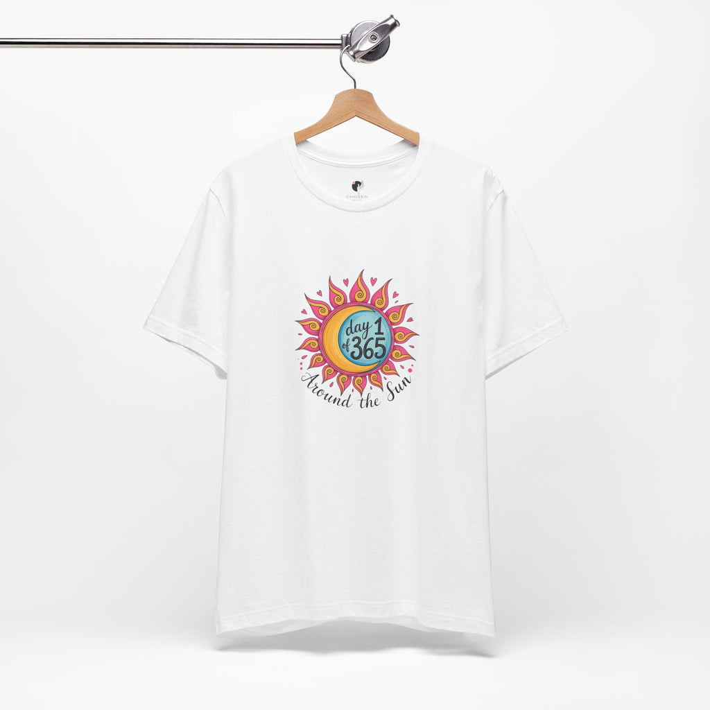 Day 1 of 365 Sun Graphic Tee — "Around the Sun" Summer Vibe T-Shirt