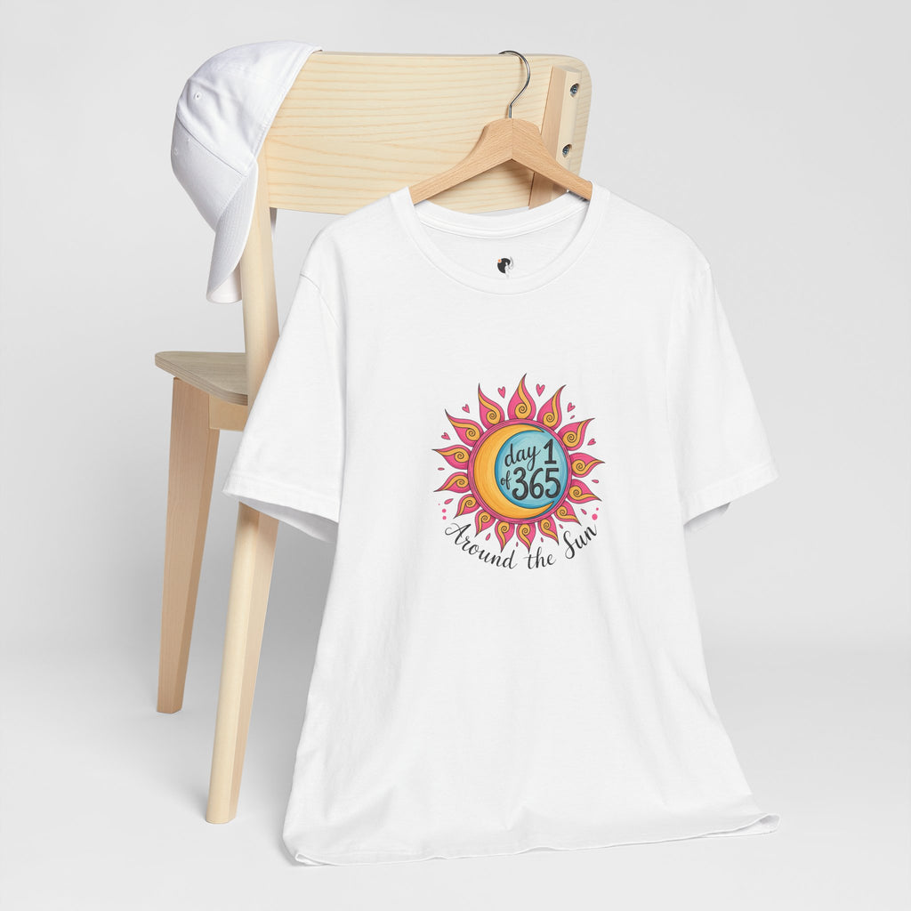 Day 1 of 365 Sun Graphic Tee — "Around the Sun" Summer Vibe T-Shirt