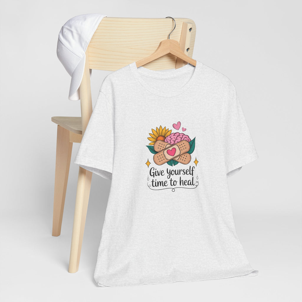 Give Yourself Time to Heal T-Shirt — Self-Care Graphic Tee