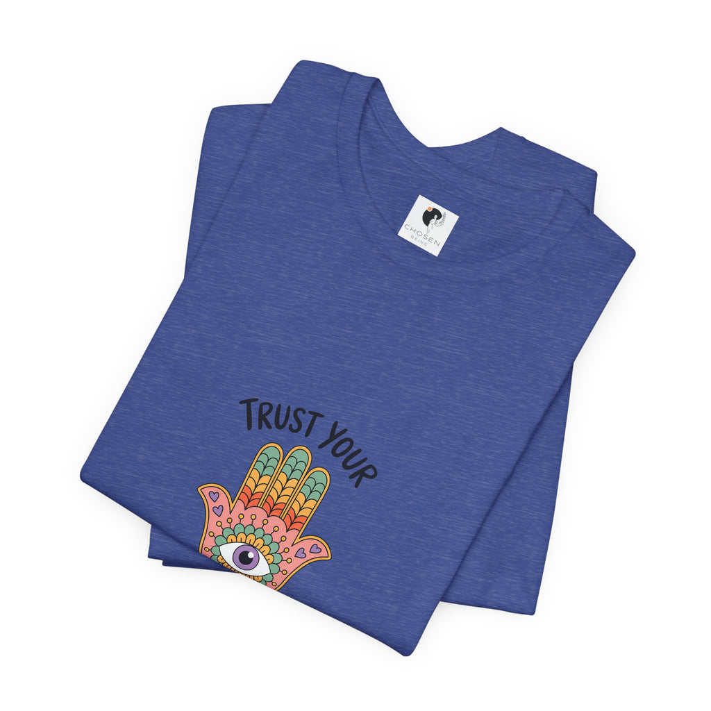 Trust Your Intuition Hamsa T-Shirt – Spiritual Boho Tee